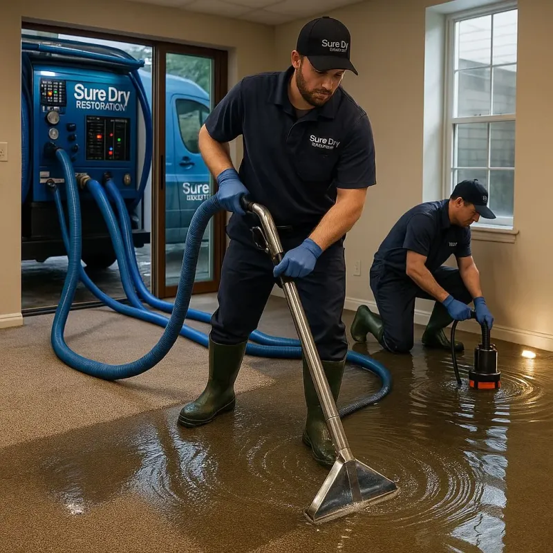 Water Extraction and Removal process in East Newnan, GA